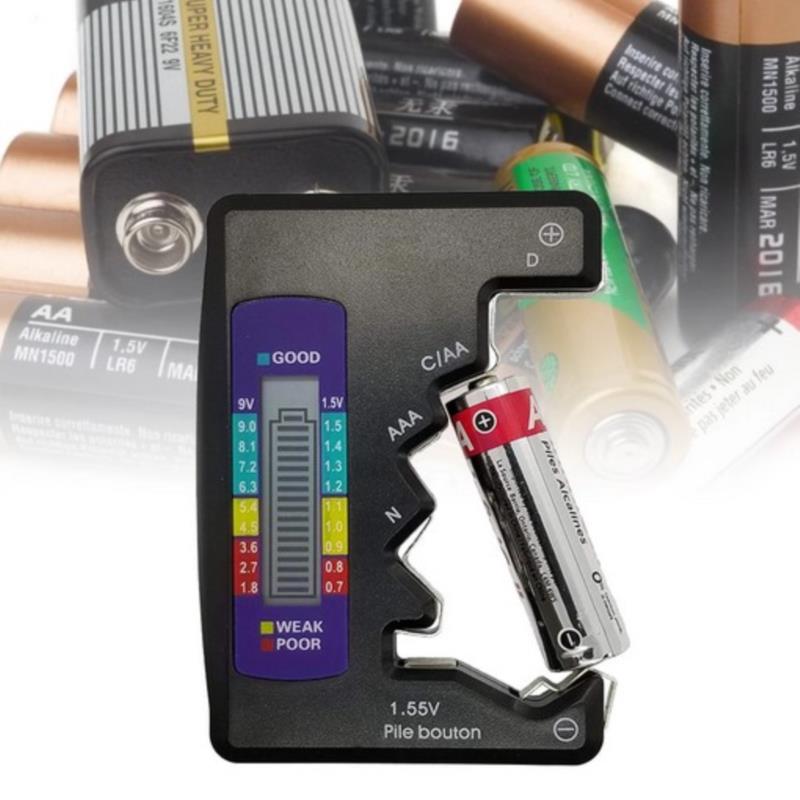 Универсальный цифровой ЖК-тестер для проверки батареи CDN Aa Ce 9V 1,5V Aaa Button