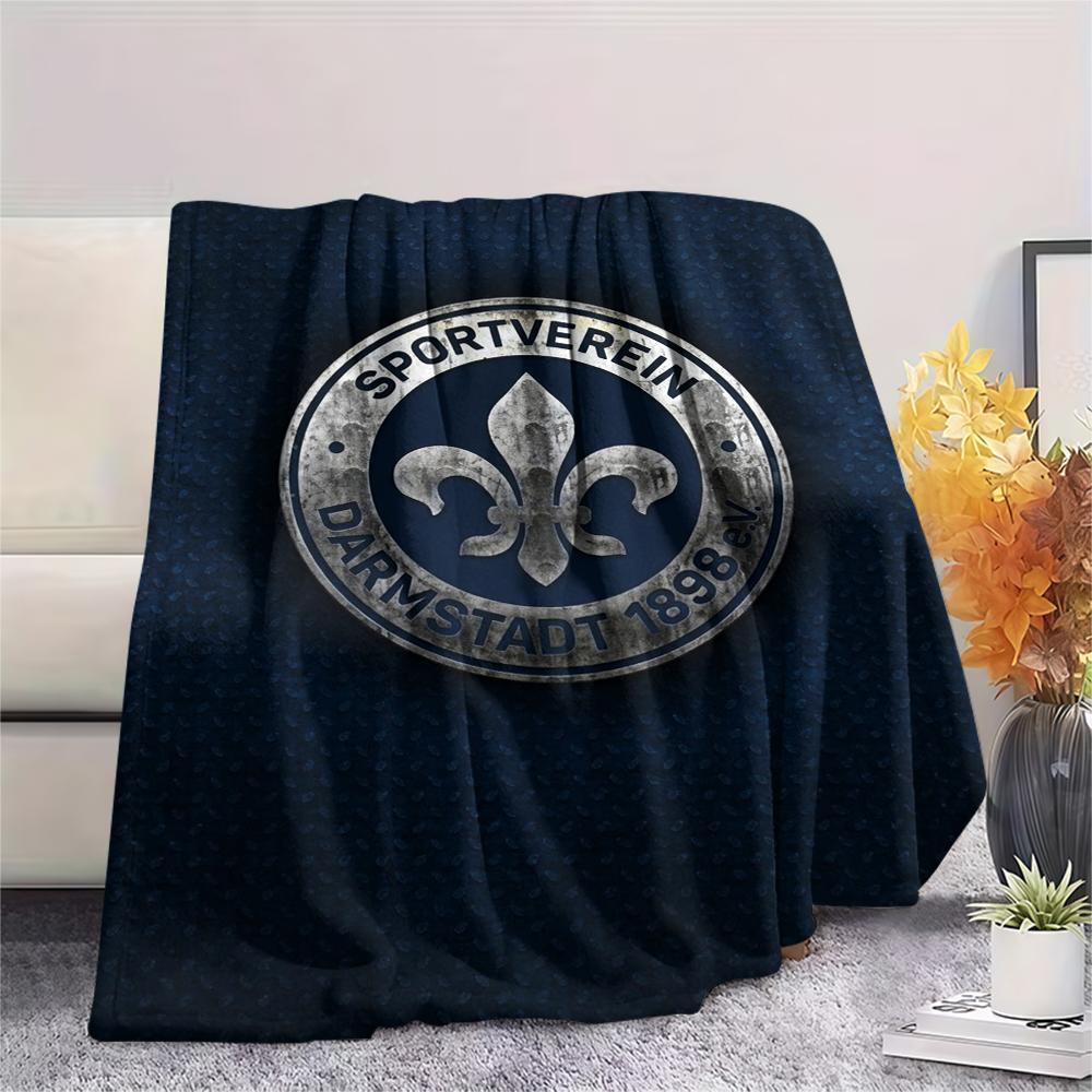 Fc Olympia Darmstadt Print Flannel Blanket, High quality Comfortable for All Seasons, Home Decor, Warmth and Comfort, Perfect for Christmas Gifts