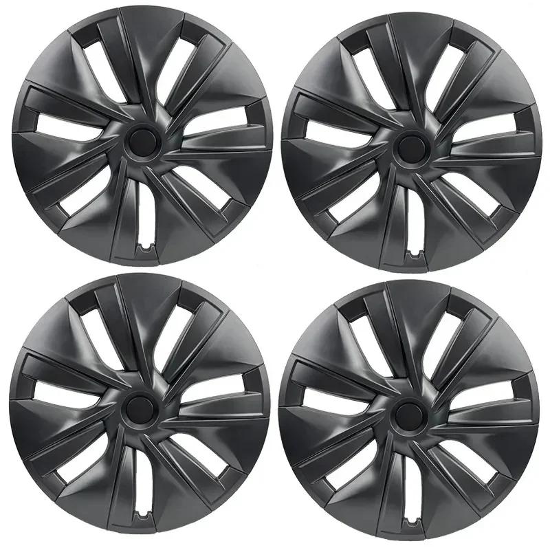 Колпак ступицы колеса автомобиля своими руками из углеродного волокна, декоративные автомобильные аксессуары, 19-дюймовый полный колпак ступицы для Tesla Model Y 2025 2025 2025