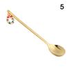 Fashion Christmas Xmas Gifts Coffee Spoon Stainless Steel Tableware Table Ornament