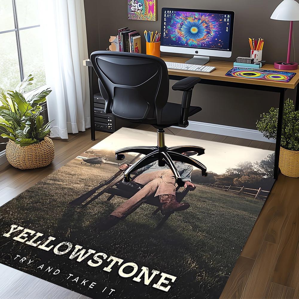 Yellowstone Printed Carpet Rug for Office Chair Living Room Bedroom Kitchen Room Decor Gifts