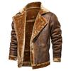 Men's Winter Fleece Lapel Jacket Fur Integrated Jacket Men's Loose Men's Clothing