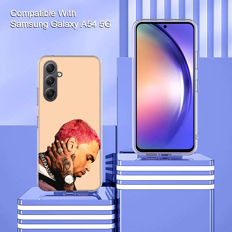 Chris Brown American Rapper Phone Case for Samsung A16 A26 A36 A56 A17 A37 A57 A07 A06 A02S A03 A04S A05S Galaxy Note 20 10 A50S
