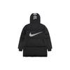 Nike Детская куртка-пуховик однотонная с капюшоном повседневная детская куртка черная DR5582-010