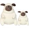 Fat Pug Plush Cushion Soft Superior Texture Full Filled Cute Pug Dog Plush Cushion for Decoration