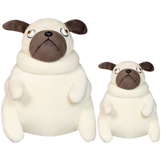 Fat Pug Plush Cushion Soft Superior Texture Full Filled Cute Pug Dog Plush Cushion for Decoration
