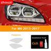 Для BMW 6 серии F06 F12 F13 M6 GT G32 2 шт. Черная защитная пленка для тонировки фар автомобиля Виниловая прозрачная наклейка из ТПУ Аксессуары