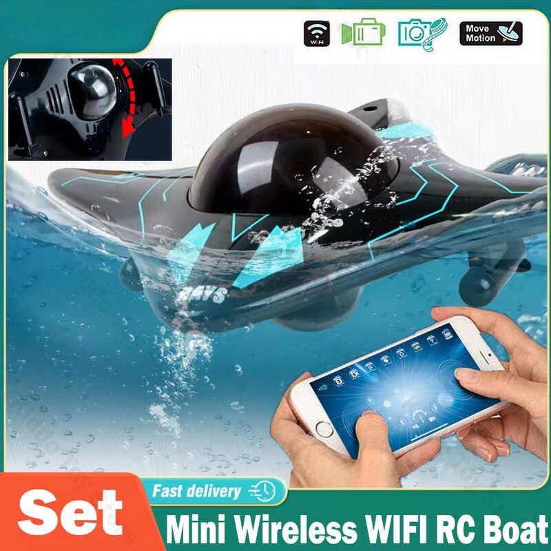 Новая мини-лодка с дистанционным управлением WIFI, шестиканальная подводная лодка, подводная камера для дайвинга в режиме реального времени, скоростная лодка, фото-видео, игрушка для мальчиков, подарок