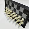 Portable Chess Set Folding Magnetic Chess Board Games Entertainment Educational Gift for Children Students Adults Family Home School Travel