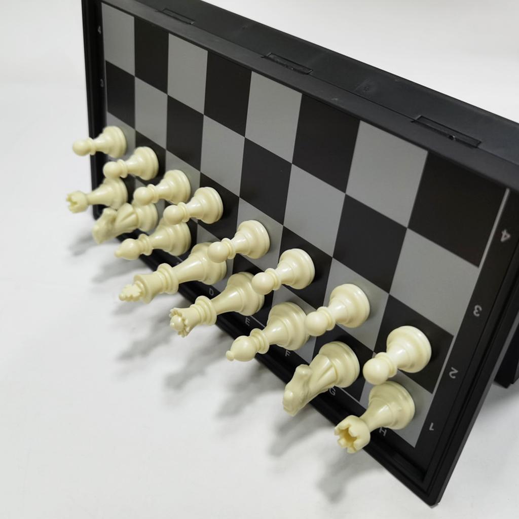 Portable Chess Set Folding Magnetic Chess Board Games Entertainment Educational Gift for Children Students Adults Family Home School Travel
