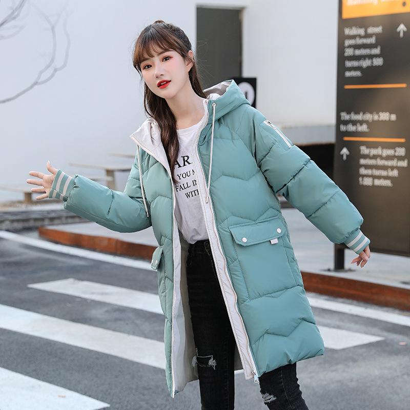 Winter Ladies Cotton Jacket Women's Medium Long Loose Jacket