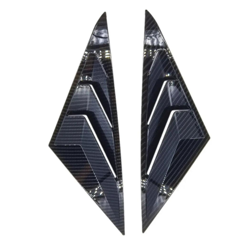 Для Hyundai Sonata 2011-2014 2x Наклейка на автомобиль Задняя жалюзи Окно Боковая крышка-жалюзи Отделка Вентиляционная решетка Совок Аксессуары Украшение автомобиля