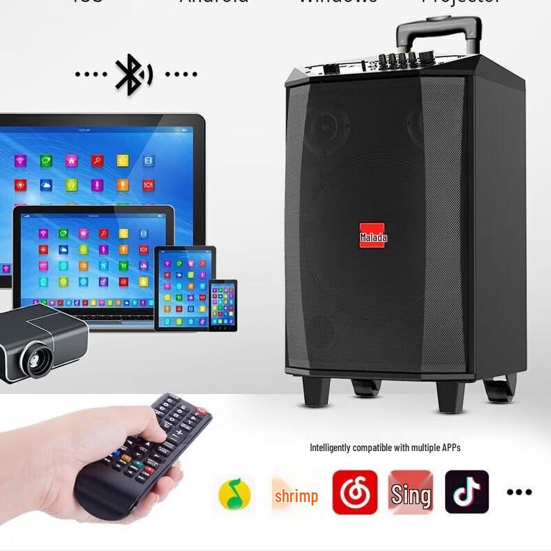 Портативная Bluetooth-колонка для караоке Malata Jujiang M+9051E, 12 дюймов (Китайская версия)