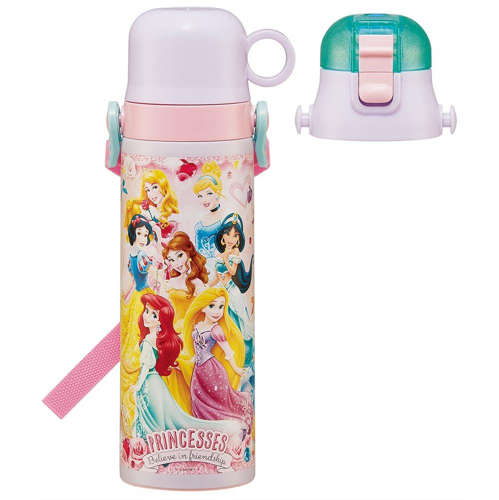 Skater 2way Stainless Steel Water Bottle Direct Drinking 580ml Cup Drinking 570ml Disney Princess 24 Cold Insulated Waterbottle Sports Bottle Cute