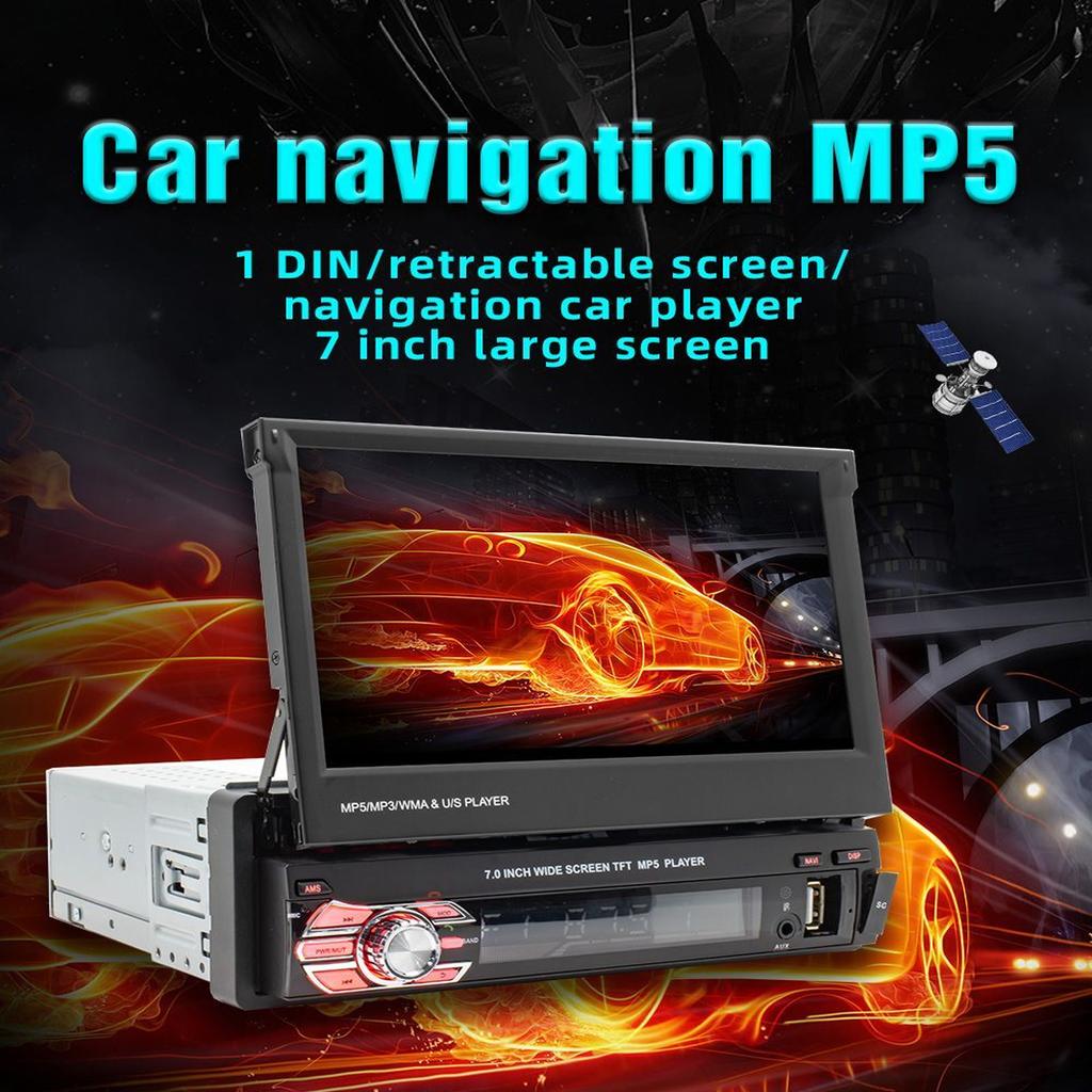 9601G Автомобильный GPS-навигатор Радио Стерео Универсальный 7-дюймовый только 1DIN FM Bluetooth MP3 MP4 Mp5 Аудио Музыкальный плеер с автономной картой