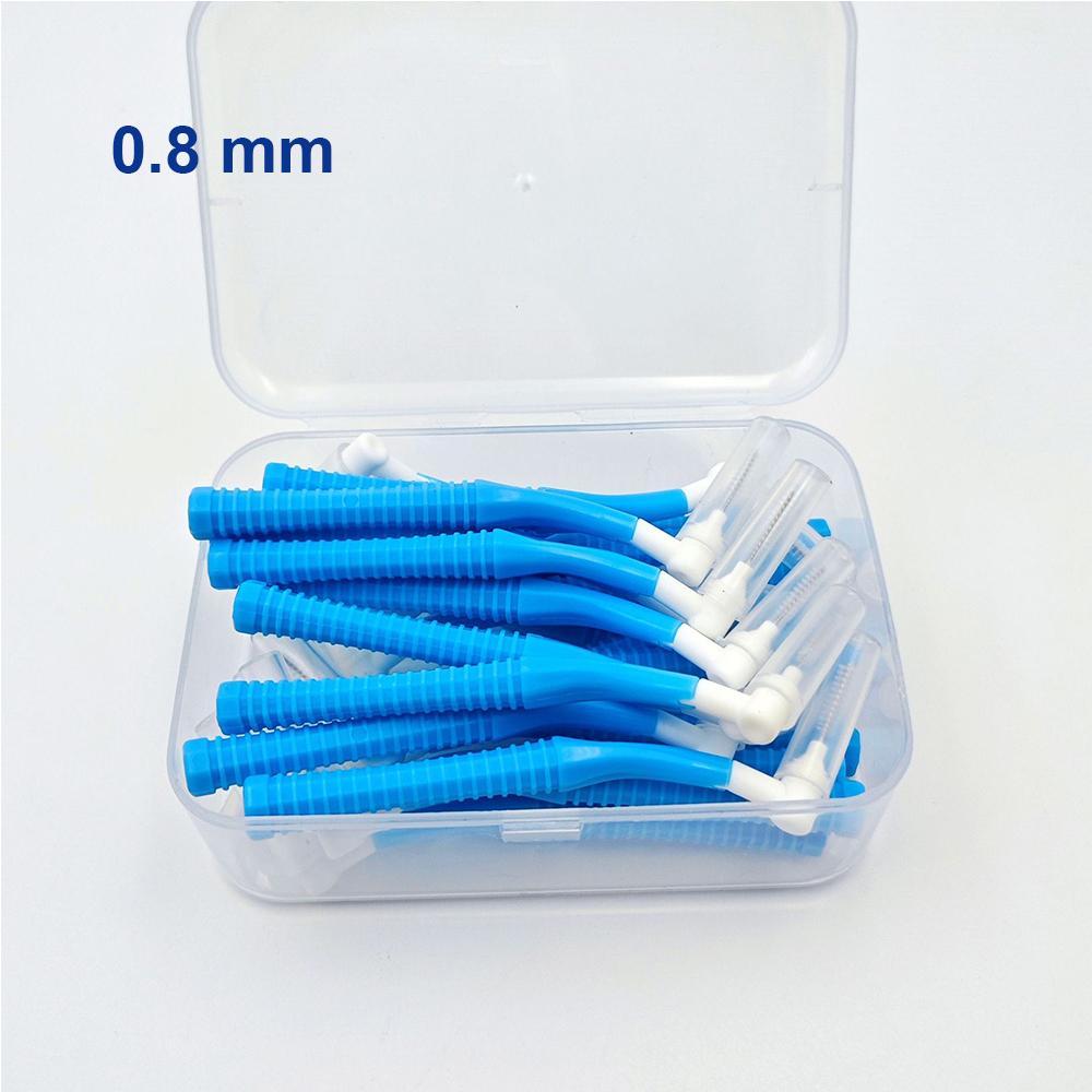 Interchangeable Interdental Brush Cleaning Between Teeth Oral Care Replaceable Orthodontic Toothpicks L Shape Tooth Floss