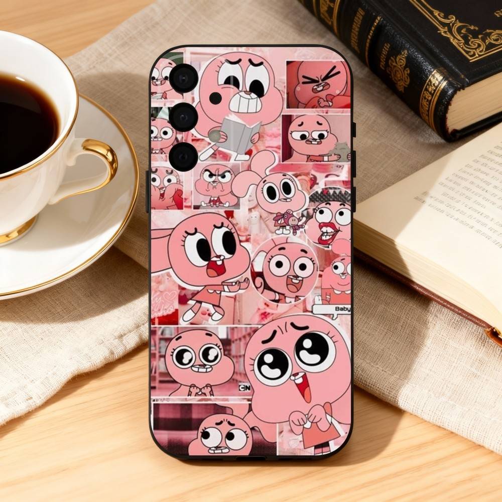 AMAZING WORLD OF G-GUMBALL Phone Case For Samsung Galaxy A73,A72,A71,A70,A53,A52,A51,Soft Silicone Black Cover