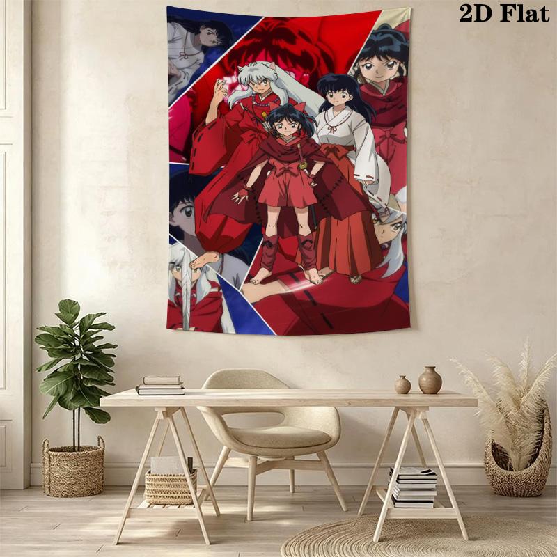Inuyasha Complete Series Tapestry Background Cloth Fashion Print Soft Wall Covering Decoration Home Decor