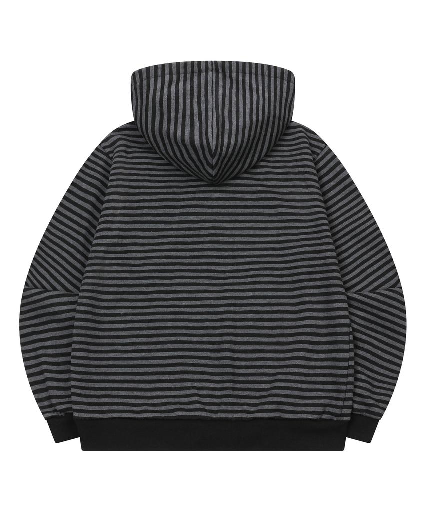 Mucent Flare Stripe Zip-Up Hoodie Unisex