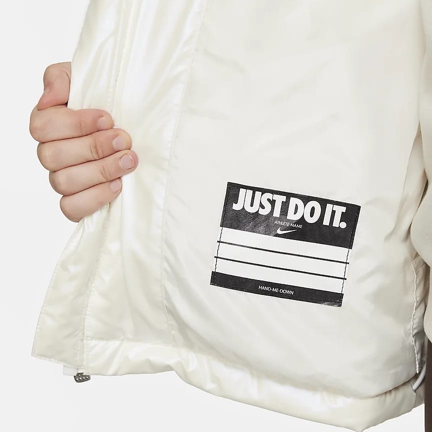 Nike Детская пуховая куртка для малышей и детей ясельного возраста Sail White FZ1960-133