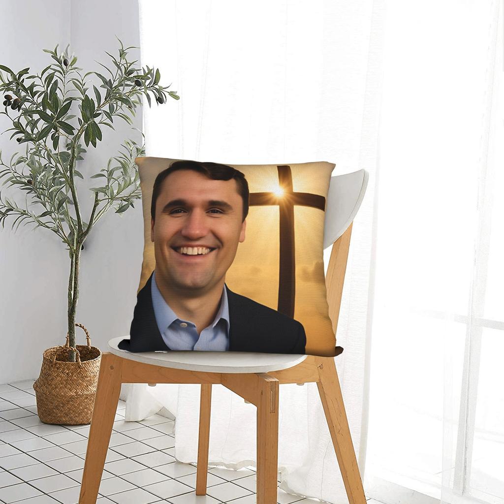 Charlie Kirk Pillow Case Soft Pillow Cover Fashion Pillowcases For Living Room Bed Chair