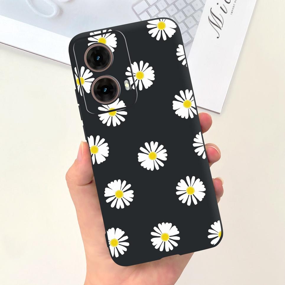 For Motorola Moto G85 Funda Coque 2025 Women New Fashion Pattern Soft Luxury Liquid Silicone Bumper Shell Slim Phone Case Cover