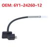 6Y1-24260-12 6Y1-24260-10 6Y1-24260-12-00 Fuel Tank Connector Fitting With Hose For 12L 24L Boat Outboard Engine-A87Q