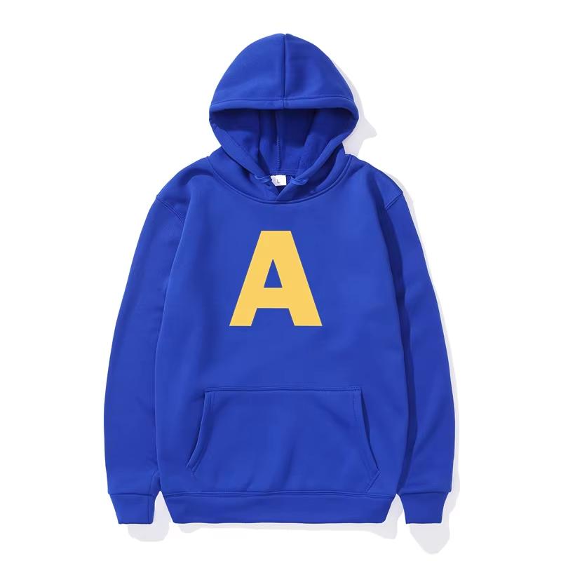Alvin and The Chipmunks Shrek Print Hoodie Men Women Autumn Winter Thick Fleece Casual Oversized Pullover Streetwear Top