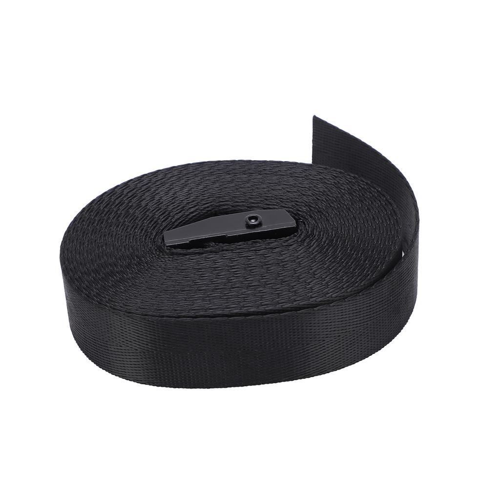 2pcs Tie Down Strap Black Zinc Alloy Press Buckle Bandage 25mm Binding Tightening Rope3 Meter