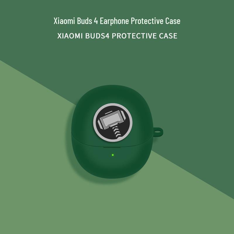 Xiaomi Buds 4 Silicone Protective Case - Anti-Fall Wireless Earbuds Cover