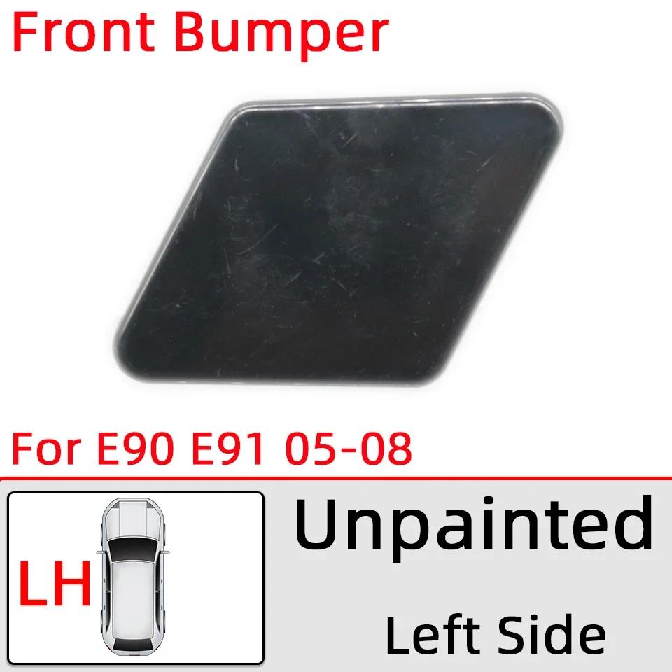 Headlamp Washer Nozzle Cover For BMW 320 325 328 330 335 E90 E91 LCI 2005-2008 2009-2012 Car Headlight Water Spray Lid Painted