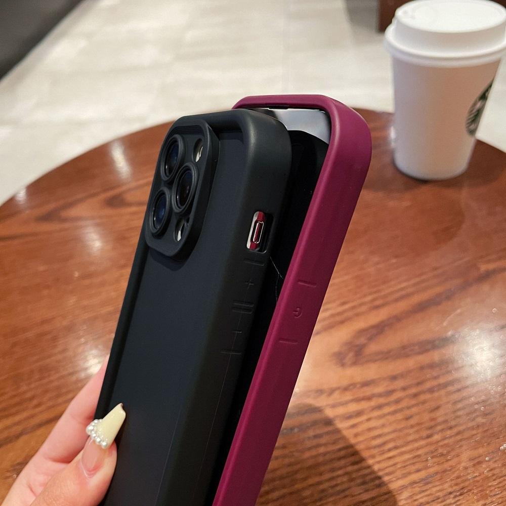 Мягкий Однотонный Противоударный Чехол для Телефона Для iPhone 16 15 14 13 12 11 Pro Max XS X XR 8 7 Plus SE Однотонный Силиконовый Бампер