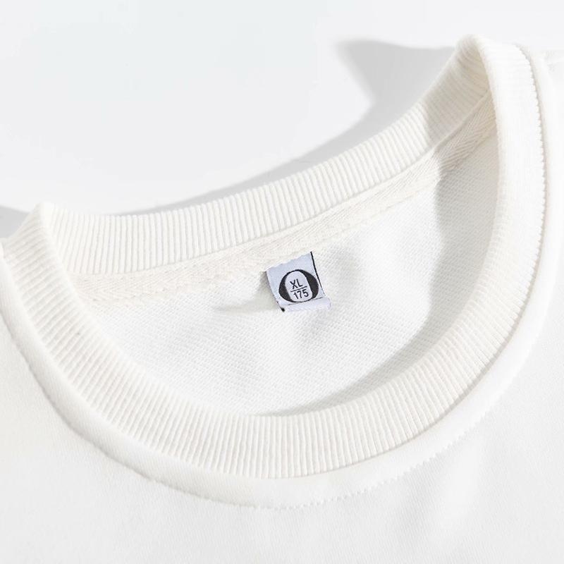 Свитер Harajuku Толстовка с круглым вырезом Пуля Зуб Медведя с принтом Модный свободный белый топ большого размера Xs-5XL