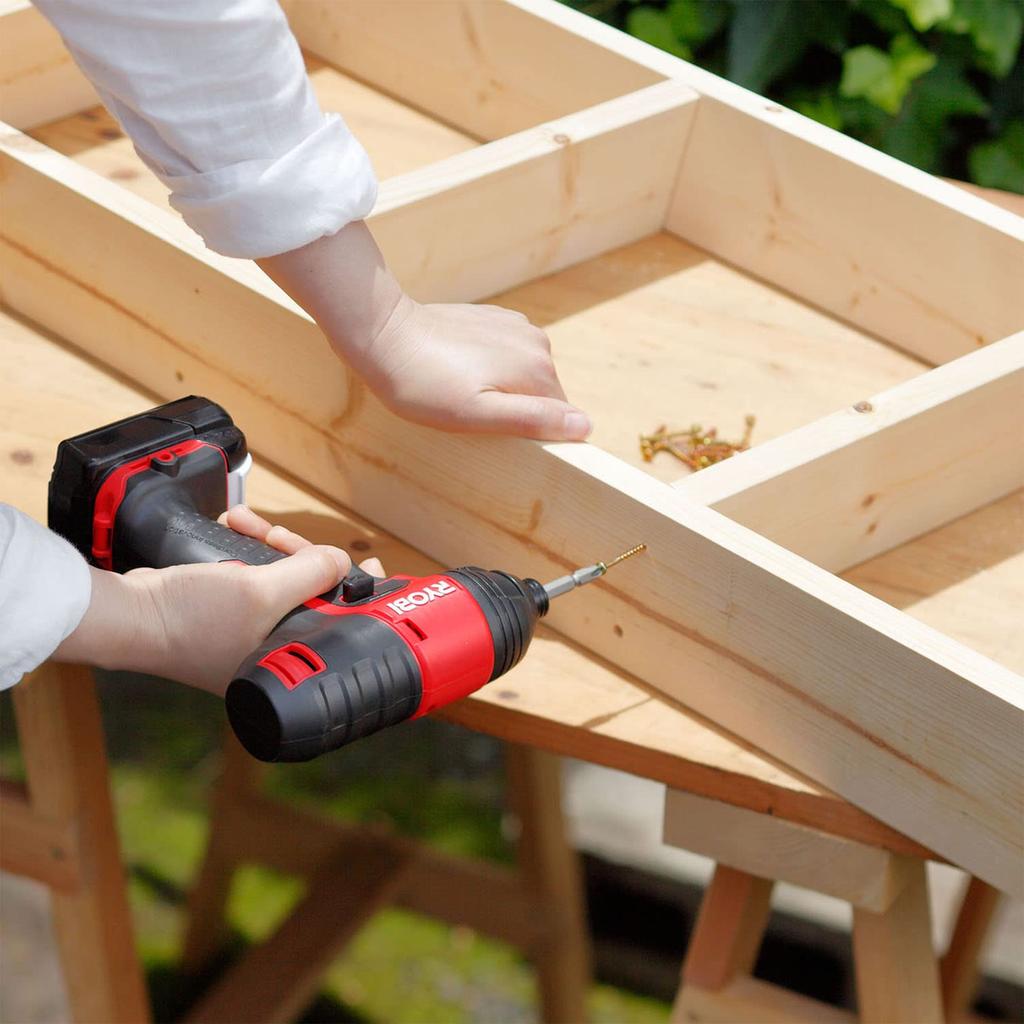 Коробка Аккумуляторный ударный шуруповерт Ryobi 4988246 рукоятка легкая модель 1 кг рекомендовано для DIY Емкость закручивания винтов Маленькие винты обычные болты болты