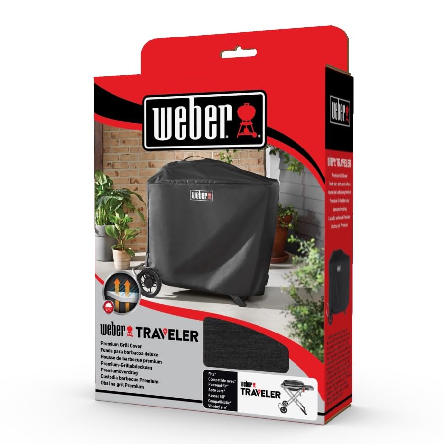 Портативный газовый гриль Weber Traveler Премиальная крышка для гриля отдельностоящая Японский 7770 - (для использования) [Оригинальный продукт, 2 года гарантии]