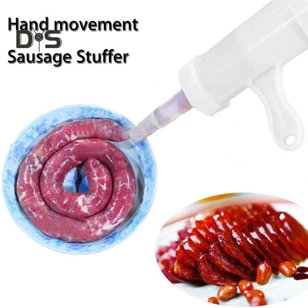 Decorations Home Kitchen Manual Meat Sausage Filler Stuffer Funnel Salami Maker Machine