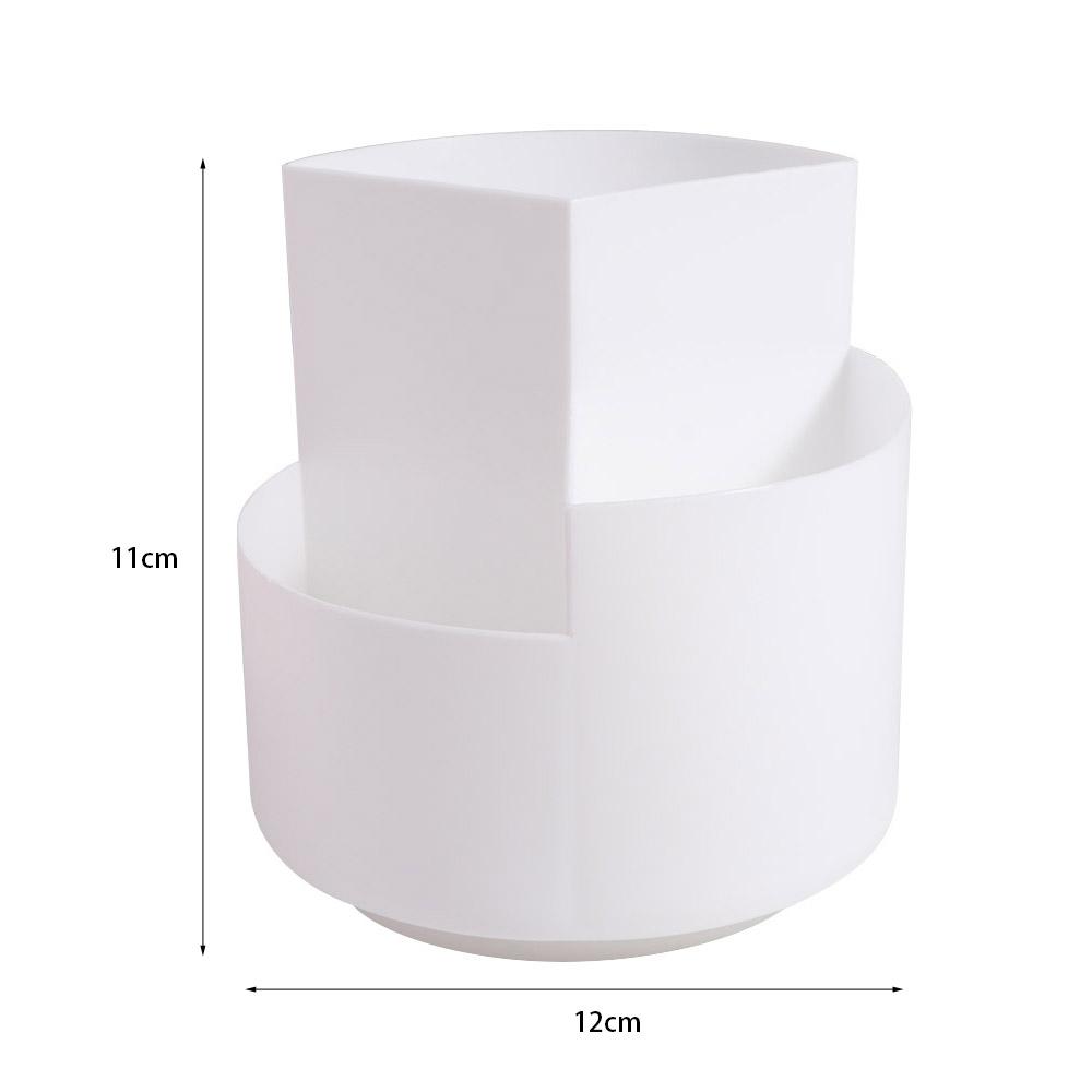 3-Grid 360° Rotating Pen Holder Storage Box Pen Pencil Organizer Rotatable Pen Holder Children