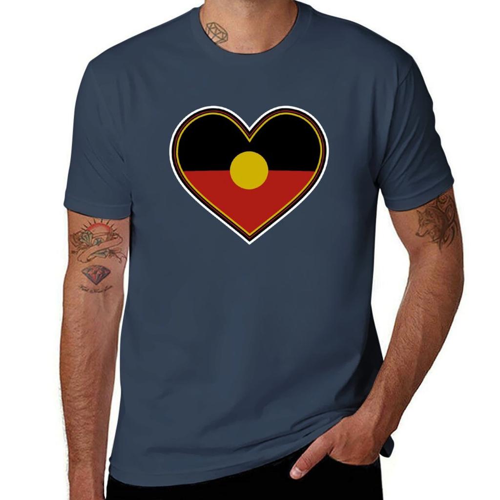 Aboriginal Heart TShirt Soft Stretch Short Sleeve Top