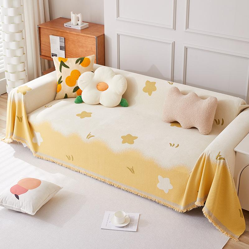 Ткань для покрытия дивана, полностью обернутая синельной жаккардовой пряжей, тканая, мягкая, удобная, мягкая, износостойкая, двусторонняя, пригодна для использования.