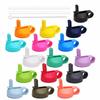 Choose from a wide range of colors! Includes two straws and one cleaning brush. Replacement straw lid for wide-mouth straws. Fits most sports water bo