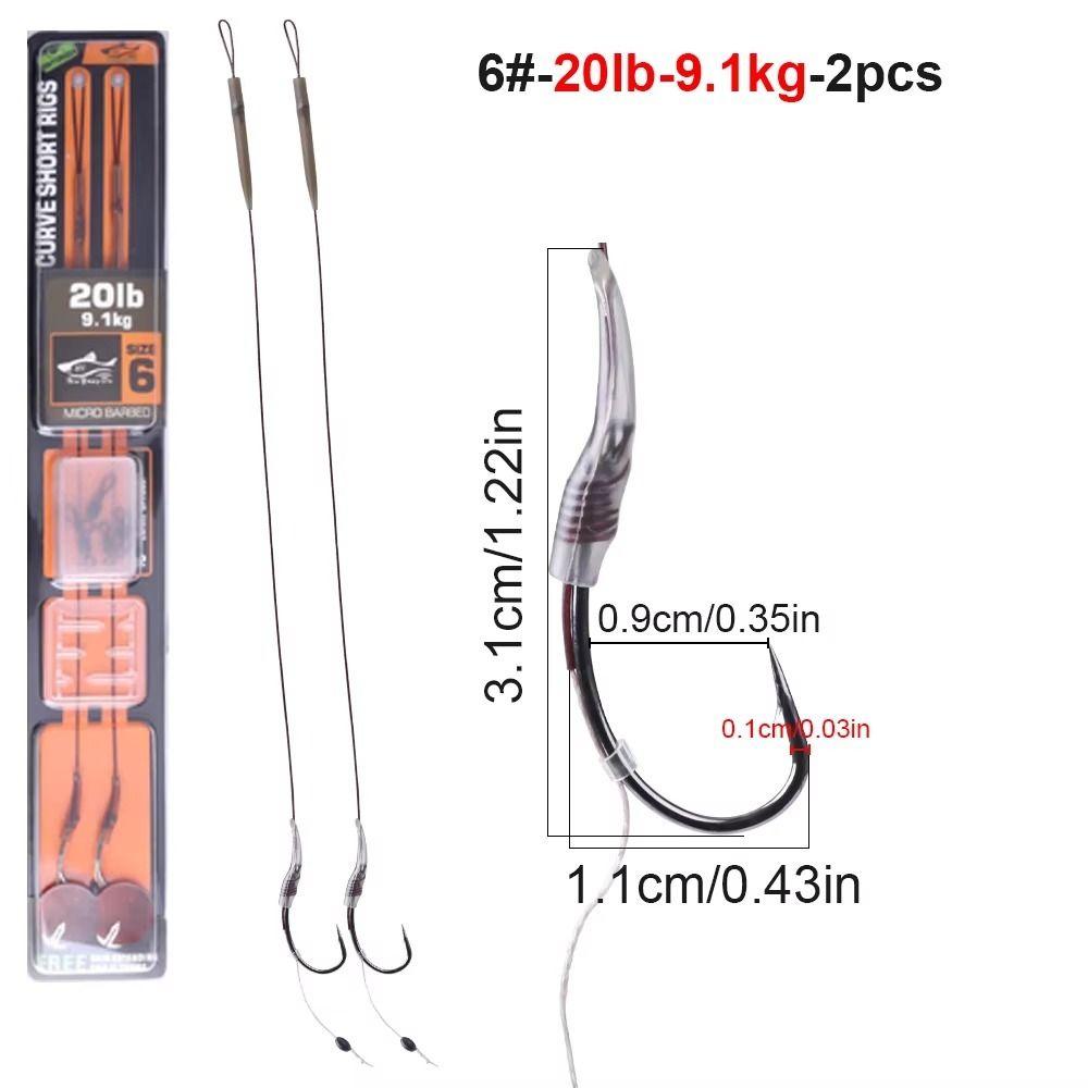 2pcs Equipment Sub-Line Fishing Hook Pesca Pesca Iscas Tools Kit Fish Tackle Kit Carp Fishing