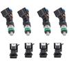 4 шт. Автомобильные форсунки подходят для 1999-2005 A4 Quattro 1.8T 20V 0280158117 550CC 0280158298 52lb Автозапчасти Автоадаптеры