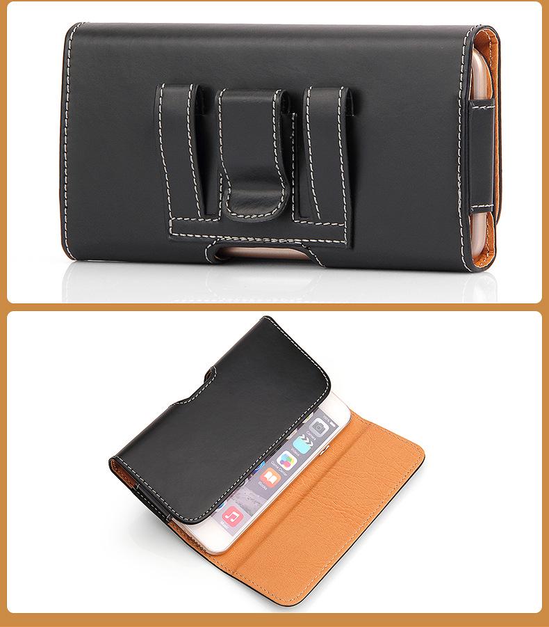 Кожаная поясная сумка для iPhone 13 Pro Max - Доступен чехол в виде ремня