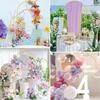 Metal Arch Backdrop Stand 4ft/5ft/6ft/6.6ft Gold Wedding Arch Stand Frame Flower Balloon Photography Arched Frame for Ceremony Birthday Party Baby