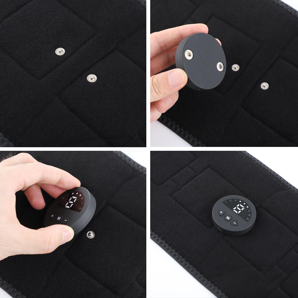 EMS Электрический пояс для похудения живота, умный стимулятор мышц живота, тренажер для пресса, фитнес, похудение, сжигание жира