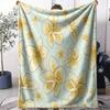 Plumeria Throw Soft Flannel AC Blanket Lightweight Summer Nap Throw Cozy  Blanket for Sofa Bed Travel Home