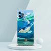 Для iPhone 15 16 14 13 12 mini 11 Pro Max XS X XR SE 7 8 Plus Силиконовый прозрачный чехол Косатка океанская милая косатка Чехол для телефона