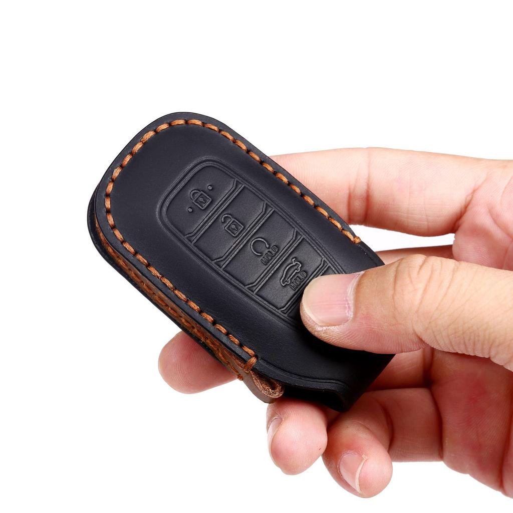 Leather Car Key Cover for Hyundai Fiesta - Cross-Border Hot-Selling Accessory