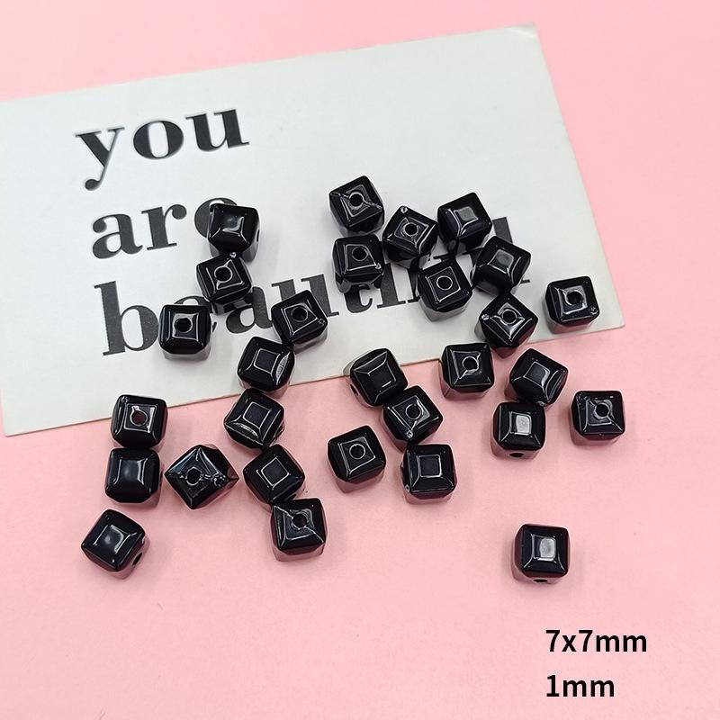 200pcs 7MM Candy Beads Beads and Bead Spacers DIY Hand Chain Mobile Phone Chain Bead String Acrylic Accessories Three-Dimensional Relief
