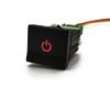 1Pc Car Red LED DRL Light Packing Radar Power On Off Music Front fog light Switch Button for VW polo 6C 2014 2015 Accessories